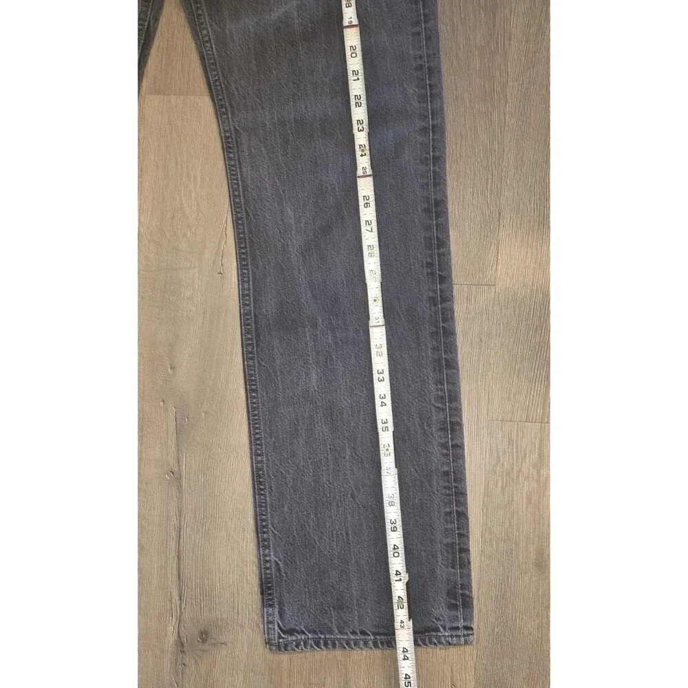 Mens Banana Republic Denim Jeans 33 X 34 Straight Leg black fade rinse Cotton